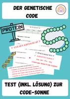 Vorschau - Test - Der genetische Code - Test mit Lösung - Deckblatt