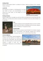 Vorschau - Arbeitsblätter - Australien Arbeitsblatt Infotext und Übungen - Seite 1