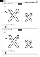 Vorschau - Arbeitsblätter - Buchstabeneinführung Buchstabe X - 1. Klasse - Seite 1