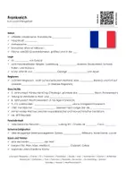 Vorschau - Arbeitsblätter - Frankreich kurz zusammengefasst - Deckblatt