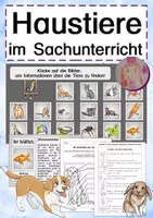 Vorschau - Unterrichtsreihen - Haustiere - Deckblatt