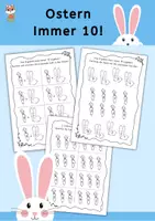 Vorschau - Arbeitsblätter - Ostern - immer 10, Rechnen ZR10 - Deckblatt