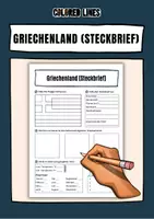 Vorschau - Arbeitsblätter - Griechenland (Steckbrief) - Deckblatt
