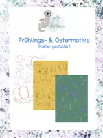 Vorschau - Mal- und Bastelvorlagen - Frühlings- und Ostermotive (fächerübergreifend BE und D) - Deckblatt