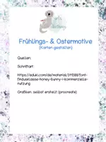Vorschau - Mal- und Bastelvorlagen - Frühlings- und Ostermotive (fächerübergreifend BE und D) - Seite 1