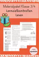 Vorschau - Arbeitsblätter - Lernzielkontrolle Lesen Klasse 3/4 - Deckblatt