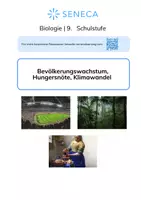 Vorschau - Arbeitsblätter - Bevölkerungswachstum - Biologie 7. - 10. Klasse - Deckblatt