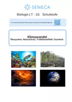 Vorschau - Arbeitsblätter - Klimawandel - Biologie 7-8. Klasse - Deckblatt