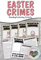 Vorschau - Mal- und Bastelvorlagen - Easter Crimes - Reading/Listening Activity - Deckblatt