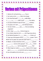 Vorschau - Arbeitsblätter - Grammatik DaF - Verben mit Präpositionen Teil 1 - Seite 2