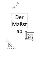 Vorschau - Arbeitsblätter - Maßstab - Rechnen mit der Maßstabszahl und Maßstabsleiste - Deckblatt
