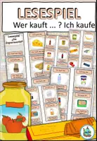 Vista previa - Juegos / Gamificación - Juego de lectura "Produkte im Supermarkt" Tema Compras - Alemán - Portada