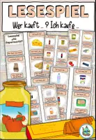 Vista previa - Juegos / Gamificación - Juego de lectura "Produkte im Supermarkt" Tema Compras - Alemán - página 1