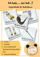 Vorschau - Spiele - "Ich habe..., wer hat...?" Gegenstände des Judentums - Deckblatt