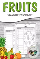 Vorschau - Arbeitsblätter - Fruits - Vocabulary Worksheet - Deckblatt