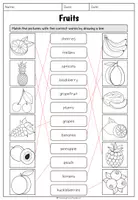 Vorschau - Arbeitsblätter - Fruits - Vocabulary Worksheet II - Seite 3