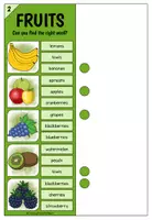 Vorschau - Arbeitsblätter - Fruits - Klammerkarten - Seite 3