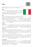 Vorschau - Arbeitsblätter - Italien Arbeitsblatt mit Erklärvideo und Onlineübungen - Seite 1