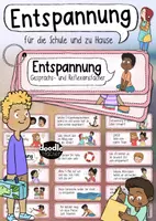 Vorschau - Spiele - Entspannung / Stress - Gesprächsfächer für die Schule und zu Hause - Deckblatt