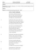Vorschau - Klassenarbeiten - Lyrik des Expressionismus: Nachtgesang (v. Hoddis) - Klausur mit Erwartungshorizont - Seite 1