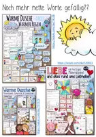 Vorschau - Mal- und Bastelvorlagen - Nette Worte / Komplimente Karten - Geschenke, Valentinstag und mehr - Seite 2