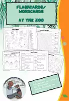Vorschau - Arbeitsblätter - Worksheets/Arbeitsblätter Animals at the zoo - Deckblatt