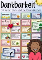 Vorschau - Spiele - Dankbarkeit / Danke - 30 Reflexions- und Gesprächskarten / Achtsamkeit - Seite 2