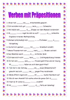 Vorschau - Unterrichtsreihen - Grammatik DaF - Verben mit Präpositionen Teil 3 - Seite 1