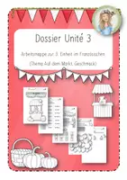 Vorschau - Unterrichtsreihen - Français Dossier Unité 3: Arbeitsmappe und Wortschatzliste zur Einheit 3 - Deckblatt