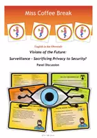 Vorschau - Arbeitsblätter - Surveillance - Sacrificing Privacy to Security? (Panel Discussion / Role Play / Talkshow / Q1 Q2) - Deckblatt