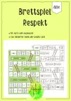 Vorschau - Mal- und Bastelvorlagen - Brettspiel „Respekt & respektvolles Verhalten – Soziales Lernen für Vertretungsstunden - Deckblatt