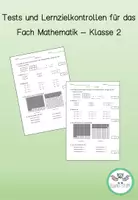 Vorschau - Arbeitsblätter - Tests und Lernzielkontrollen_Mathe Jahrgang 2 - Deckblatt