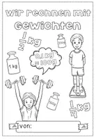 Vorschau - Unterrichtsreihen - Mit Gewichten rechnen - viele Übungen zum Umrechnen der Einheiten - für Klasse 3/4 - Seite 1