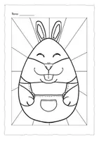 Vorschau - Unterrichtsreihen - Frühling - Ostern : Bunte Ausmalbilder gestalten - Seite 3