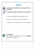 Vorschau - Arbeitsblätter - Gruppenarbeit zum Märchen: Die drei Glückskinder - Seite 1