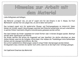 Vorschau - Spiele - Lernspiel - Millimeter mm, Zentimeter cm und Meter m - Seite 1