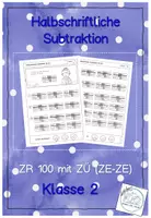 Vorschau - Arbeitsblätter - Halbschriftliche Subtraktion ZR 100 mit ZÜ_ZE-ZE - Deckblatt