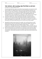 Vorschau - Arbeitsblätter - Märchenarbeitsheft: Von einem, der auszog, das Fürchten zu lernen - Deckblatt