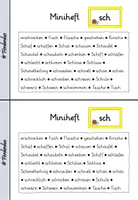 Vorschau - Arbeitsblätter - Miniheft Grundwortschatz "sch" - Seite 1