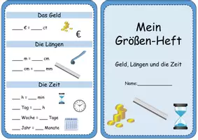 Vorschau - Arbeitsblätter - Mein Größen-Heft: Geld, Längen und Zeit - Seite 3