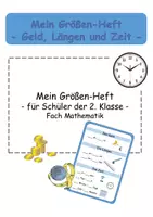 Vorschau - Arbeitsblätter - Mein Größen-Heft: Geld, Längen und Zeit - Deckblatt