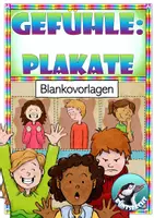 Vorschau - Stationenlernen - Plakate - Gefühle - Blankovorlage - Deckblatt