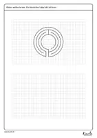 Vorschau - Mal- und Bastelvorlagen - Klassische Labyrinthe zeichnen mit dem Zirkel - Seite 2