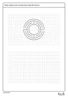 Vorschau - Mal- und Bastelvorlagen - Klassische Labyrinthe zeichnen mit dem Zirkel - Seite 3