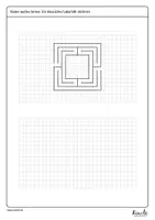 Vorschau - Arbeitsblätter - Klassische Labyrinthe zeichnen mit dem Lineal / Geodreieck - Seite 2