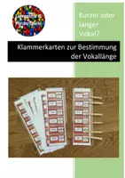 Vorschau - Stationenlernen - Klammerkarten Vokallänge - Deckblatt