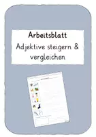 Vorschau - Arbeitsblätter - AB "Adjektive vergleichen" - Deckblatt