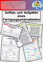 Vorschau - Stundenentwürfe - Aufbau und Aufgaben eines Fertigungsunternehmens BwR 7 II Lehrplan Plus - Deckblatt