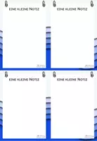 Vorschau - Bildkarten - Notizzettel blau - Deckblatt