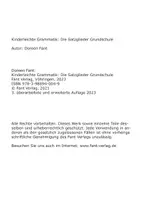 Vorschau - Arbeitsblätter - Die Satzglieder Grundschule E-Book - Seite 1